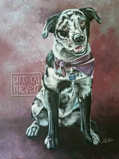 &#39;lola&#39; - 16x20in acrylic